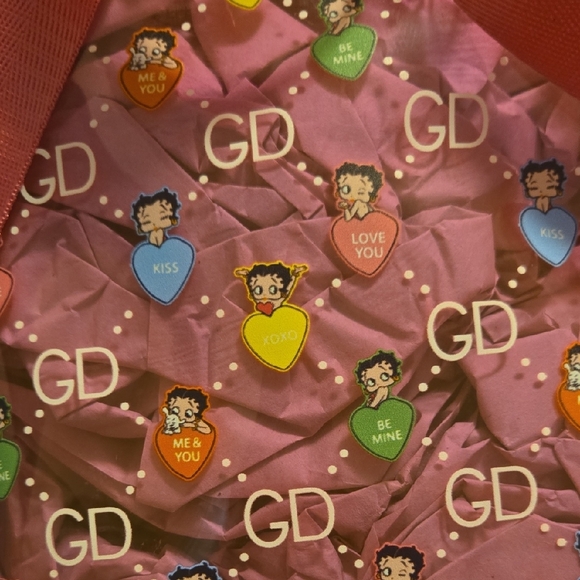 Pink GD Patterned Backpack - Picture 3 of 4